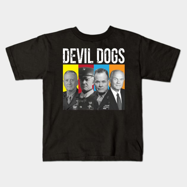 Devil Dogs Kids T-Shirt by myoungncsu